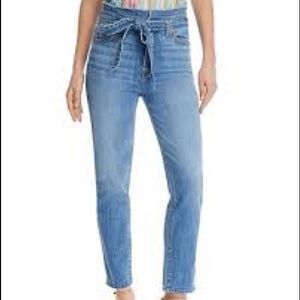 NWOT 7forAllMankind paper bag skinny jeans